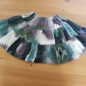 New Frontier Southwest pattern Skater skirt